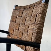 Scandinavian armchair in wood and rope by Axel Larsson, 1950