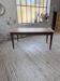 Table de ferme noyer pieds fuseaux 1950