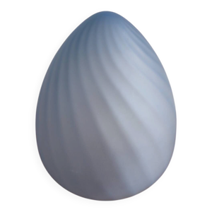 Lampe œuf bleu en verre