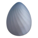 Blue glass egg lamp