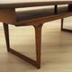 Table basse en palissandre danois avec étagère, années 1960