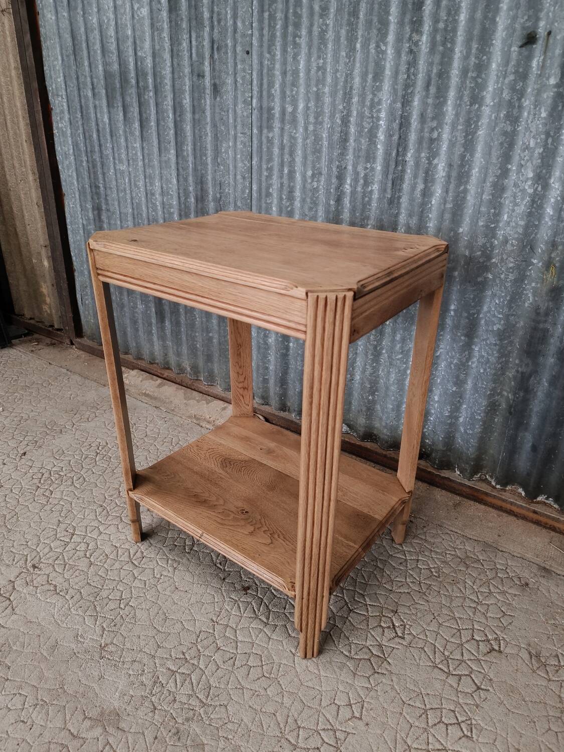 Vintage oak side table