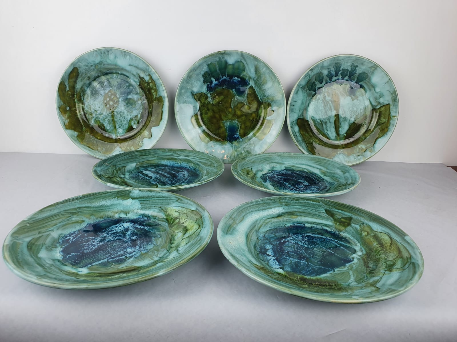 Series of 7 assietes by Alice Colonieu