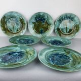 Series of 7 assietes by Alice Colonieu