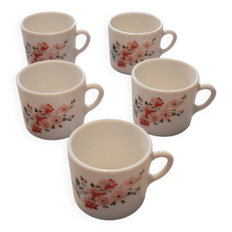 5 coffee cups - vintage