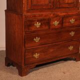 Small 18th Century Oak Linen Press