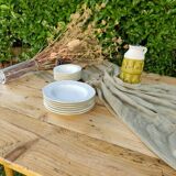 Square country-style drop-leaf table
