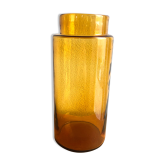 Brown glass pharmacy bottle