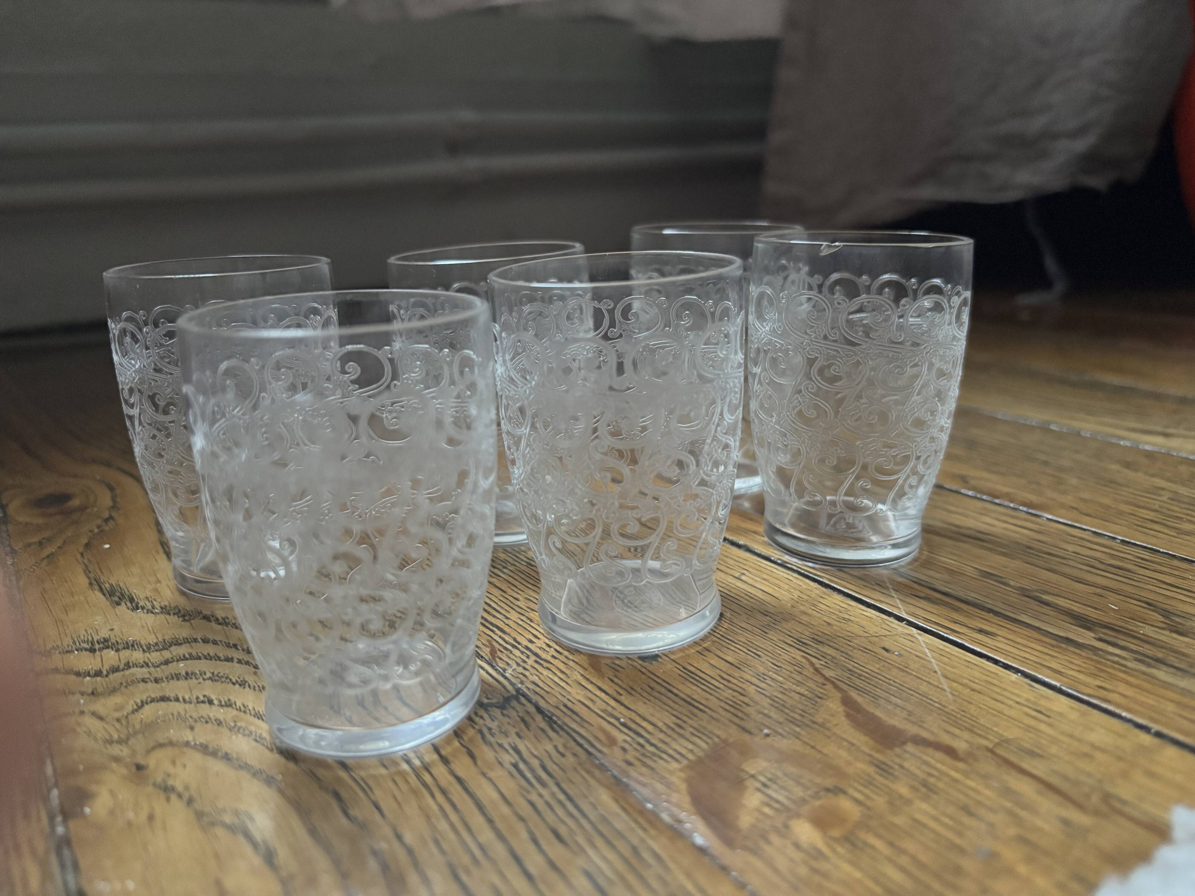 Baccarat service - Rohan model Gouvieux (6 glasses)