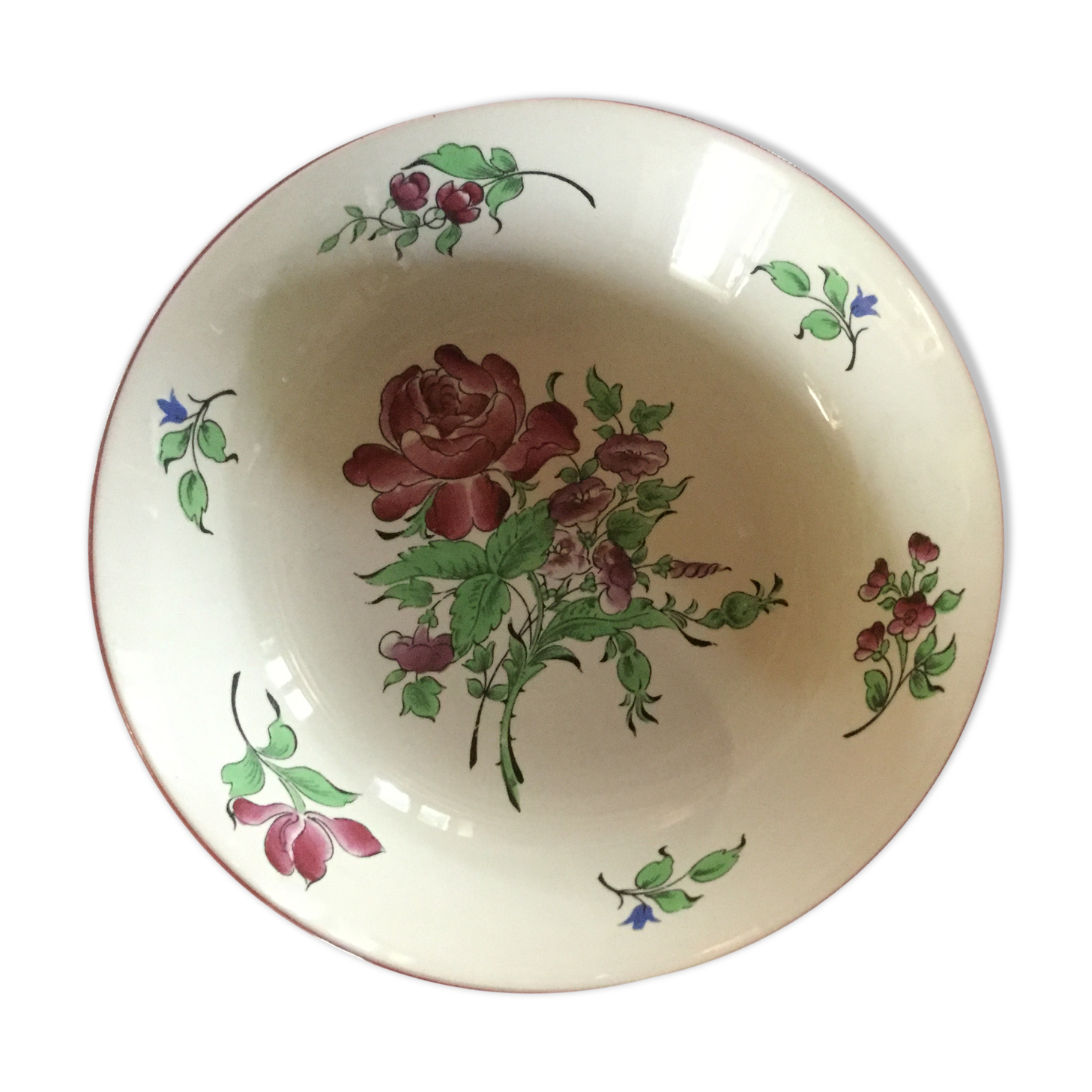 HALF porcelain hollow plate KG Luneville