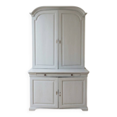 Meuble de rangement ancien repeint gris