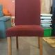 Lot 4 chaises bo concept velours rouge