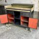 Workbench in metal and wood