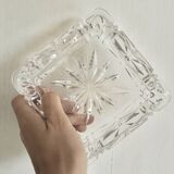 Pair of crystal ashtrays