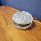 Crystal candy, silver metal