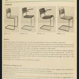 1930s Brown-red Bauhaus chair by W.H. Gispen