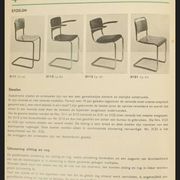 1930s Brown-red Bauhaus chair by W.H. Gispen