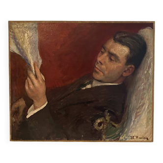 Tableau Gentlman à la lecture
