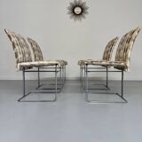 Set of 4 old Saporiti Italia chairs from the 1970s, Ernes design