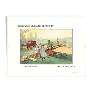 Affiche champagne edouard