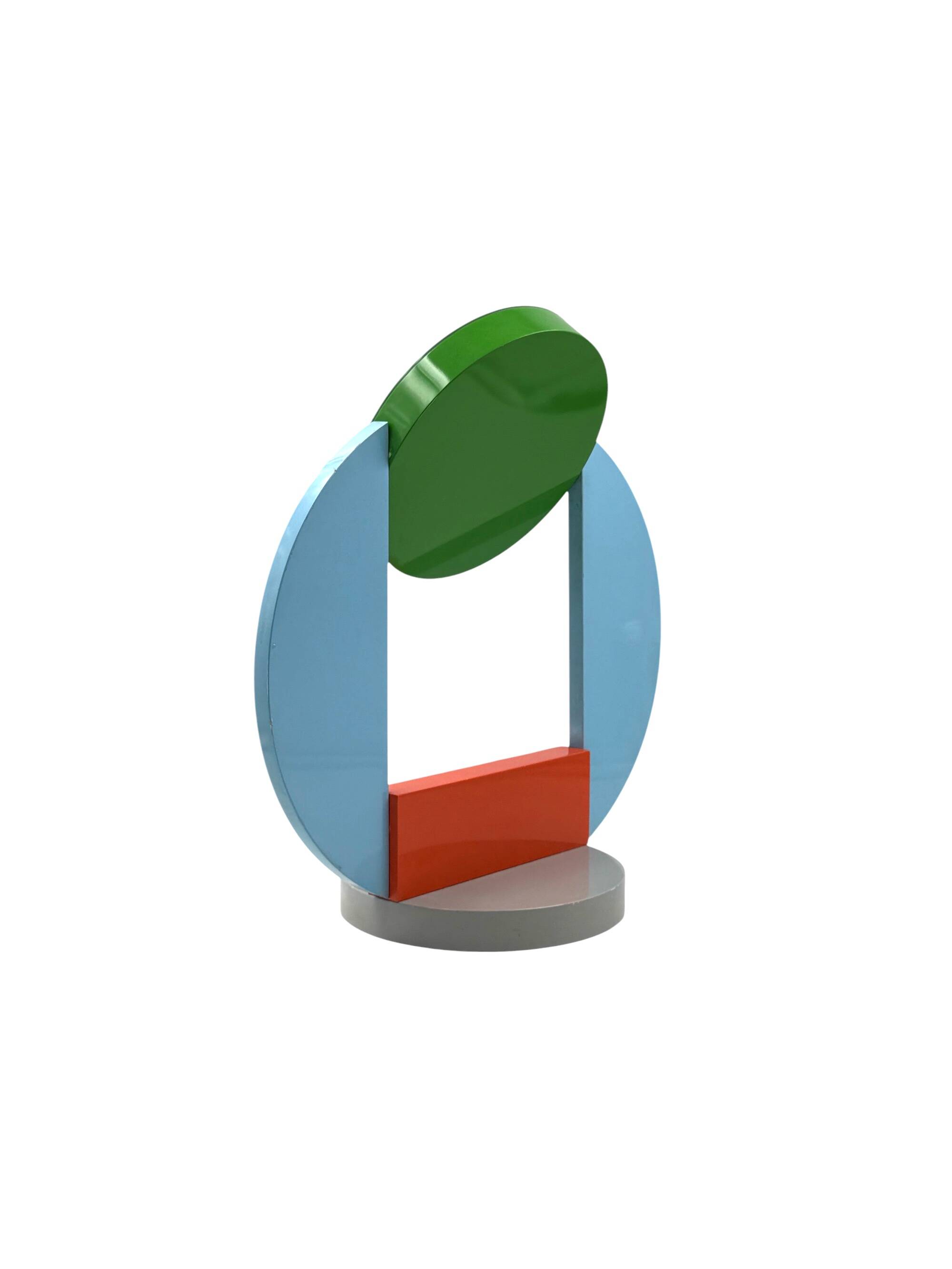 Michele De Lucchi, postmodern table mirror / dressing table, Memphis, Italy, 1980s