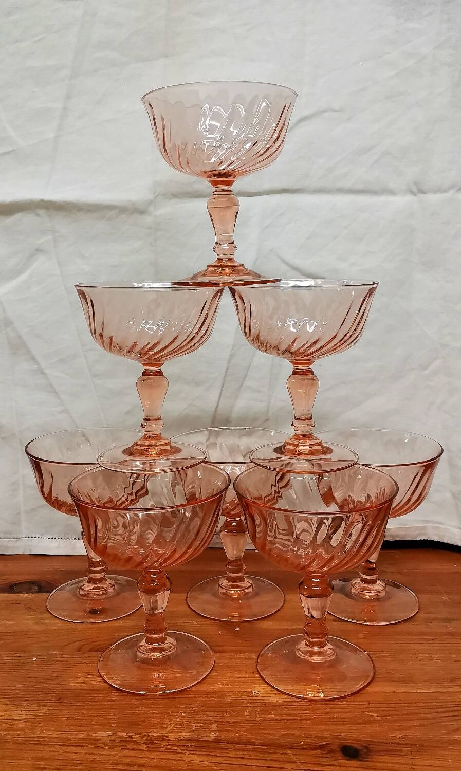 Coupes à champagne Rosaline