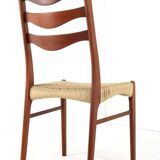 Set of 4 Arne Wahl Iversen for Glygnore papercord chairs