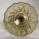 Large footed glass Art Deco moulded bowl