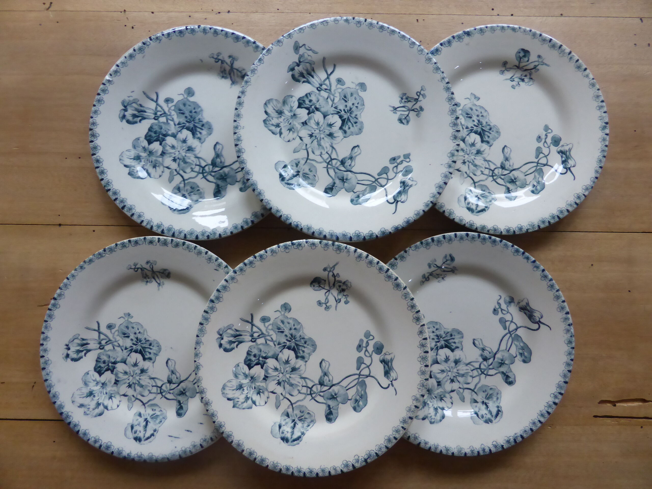 6 Gien iron earth plates