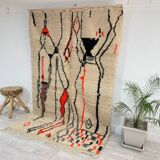 Handmade Moroccan Berber carpet 230 x 144 CM