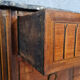 Dresser period Transition to double jump in noble wood marquetry around 1750