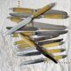 12 couteaux vintage bakélite Inox Pradel