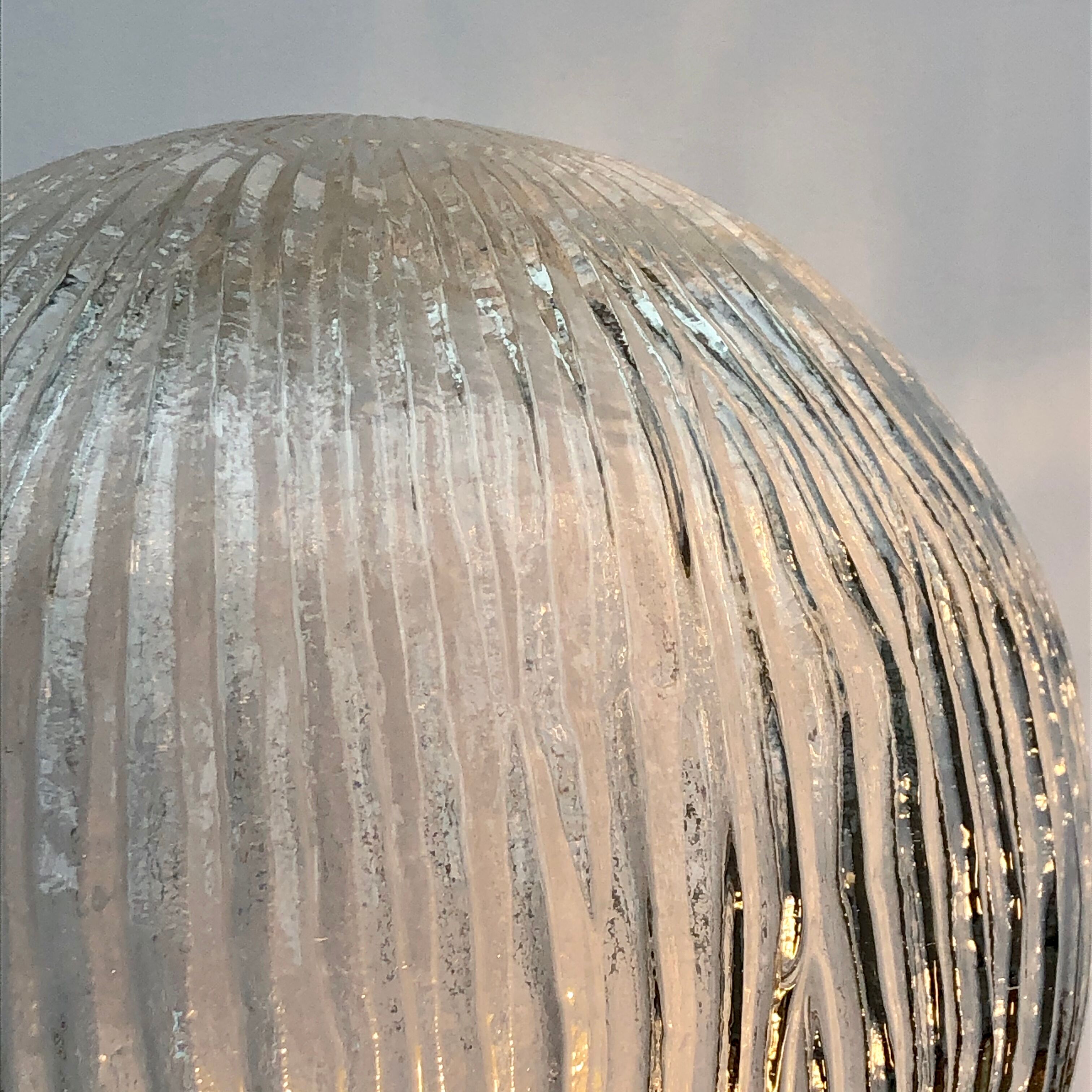 Vintage glass globe table lamp