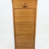 Art Deco curtain cabinet from the 1930s in oak with interior drawers, 120cm H.