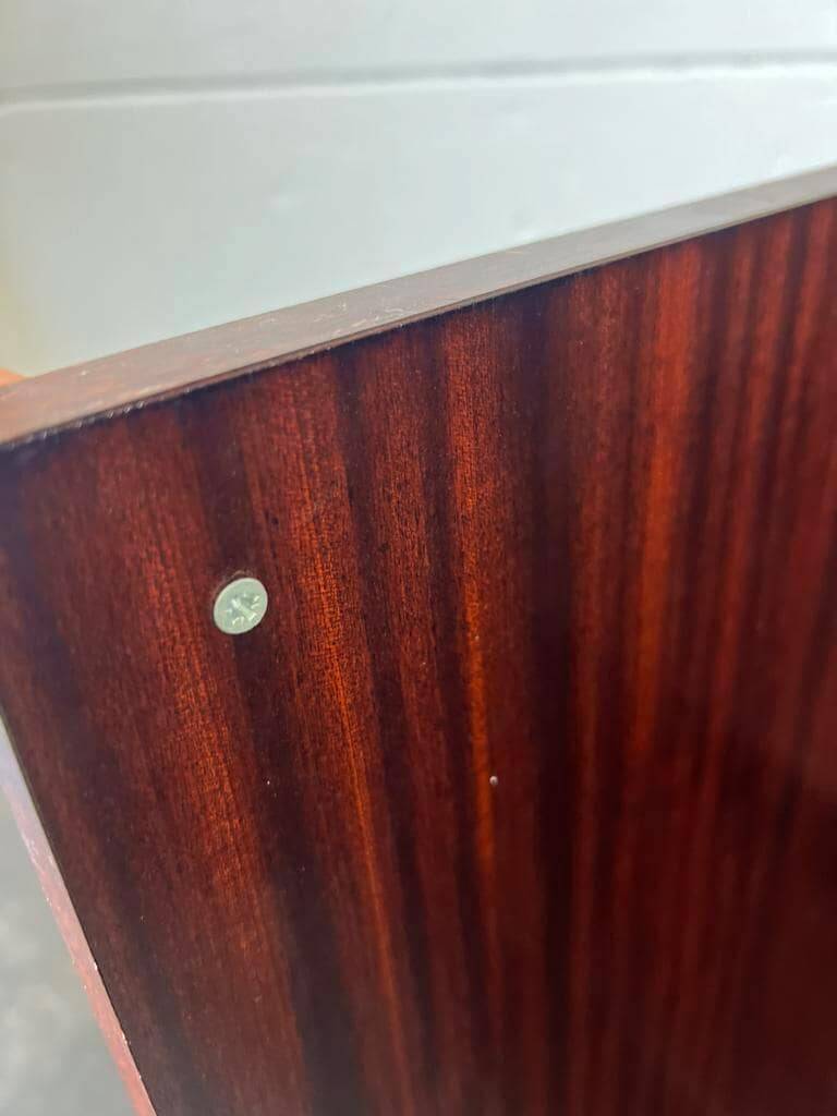 Vintage shallow wooden cabinet/shelf