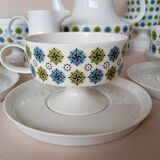 Service 8 cups "Rosette Taïga" Tapio Wirkkala & Ute Schröder for Rosenthal, ca 1970