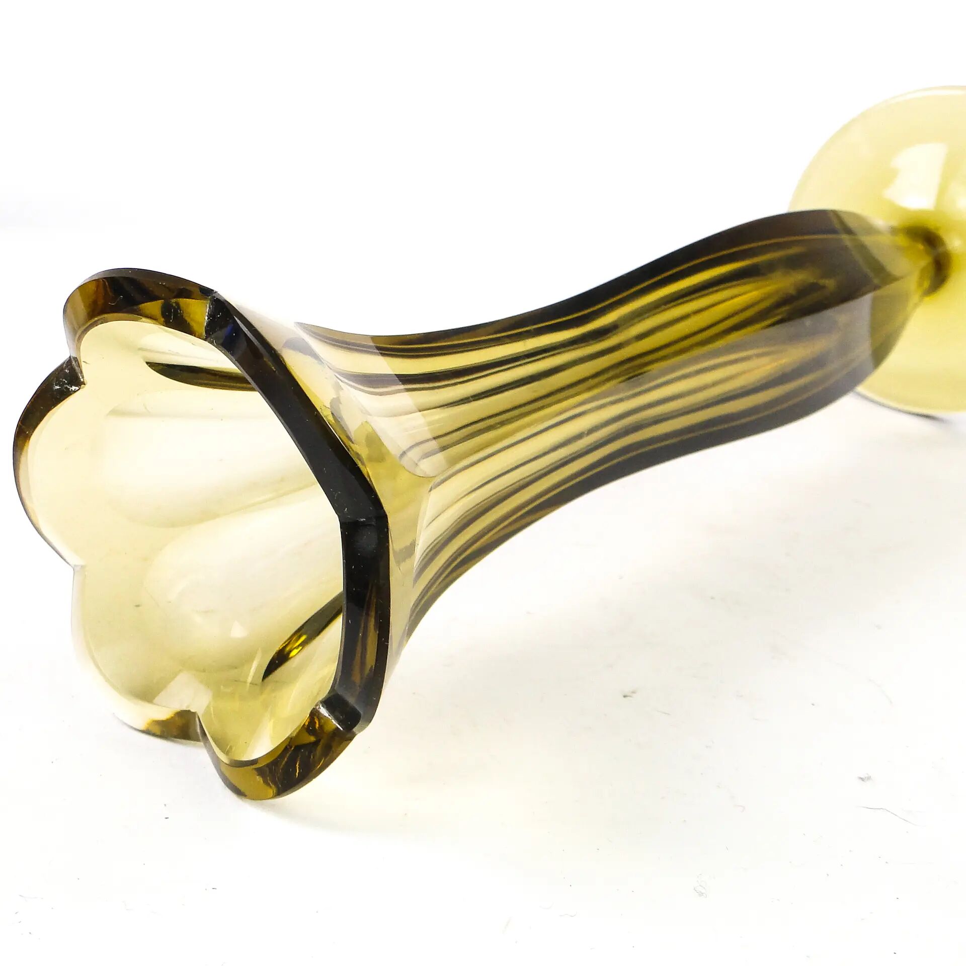 Vase art déco, cristal, verrerie Józefina, Pologne, années 1930