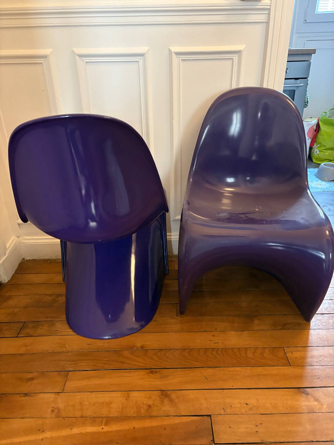 Pair of vintage Herman Miller Verner Panton chairs