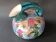Iridescent porcelain vase with dandelion decoration, Amphora, Czechoslovakia, 1920.