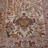Tapis persan en soie Ghoum fait main  165 x 109 cm