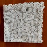 Square placemat, crocheted. Handmade.