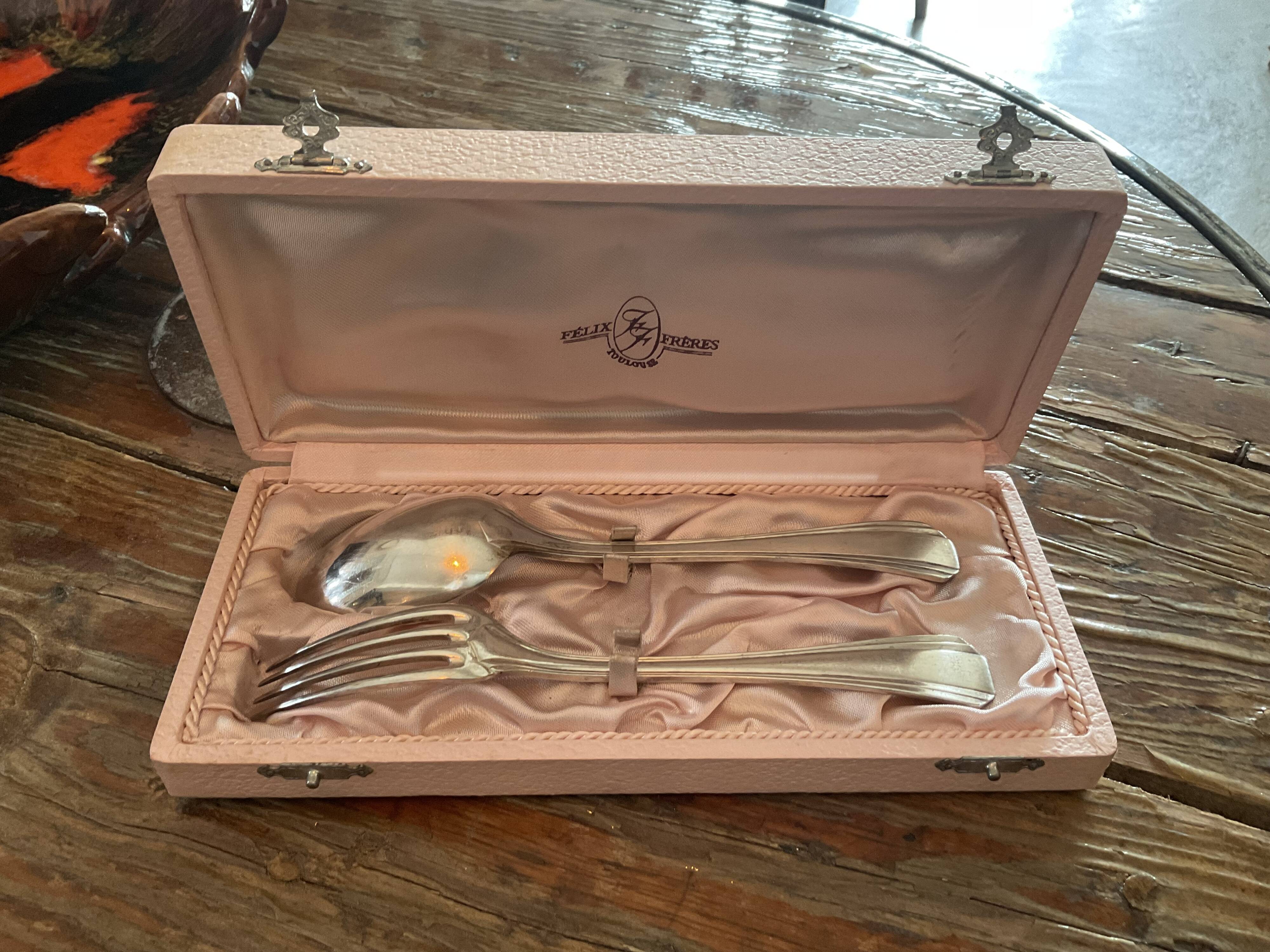 Baptism cutlery.christofle