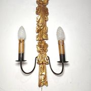 Applique de pared de madera dorada. Espagne, années 1940.