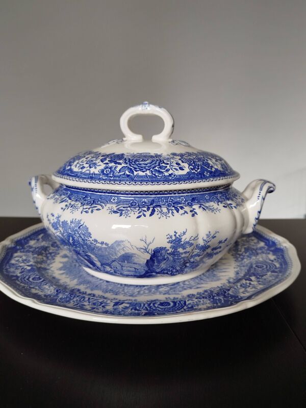Soupière et plat Villeroy et boch porcelaine édition Burgenland