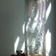 Carafe et verre en verre soufflé et gravé