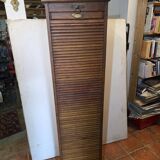 Pair of oak curtain file cabinets
