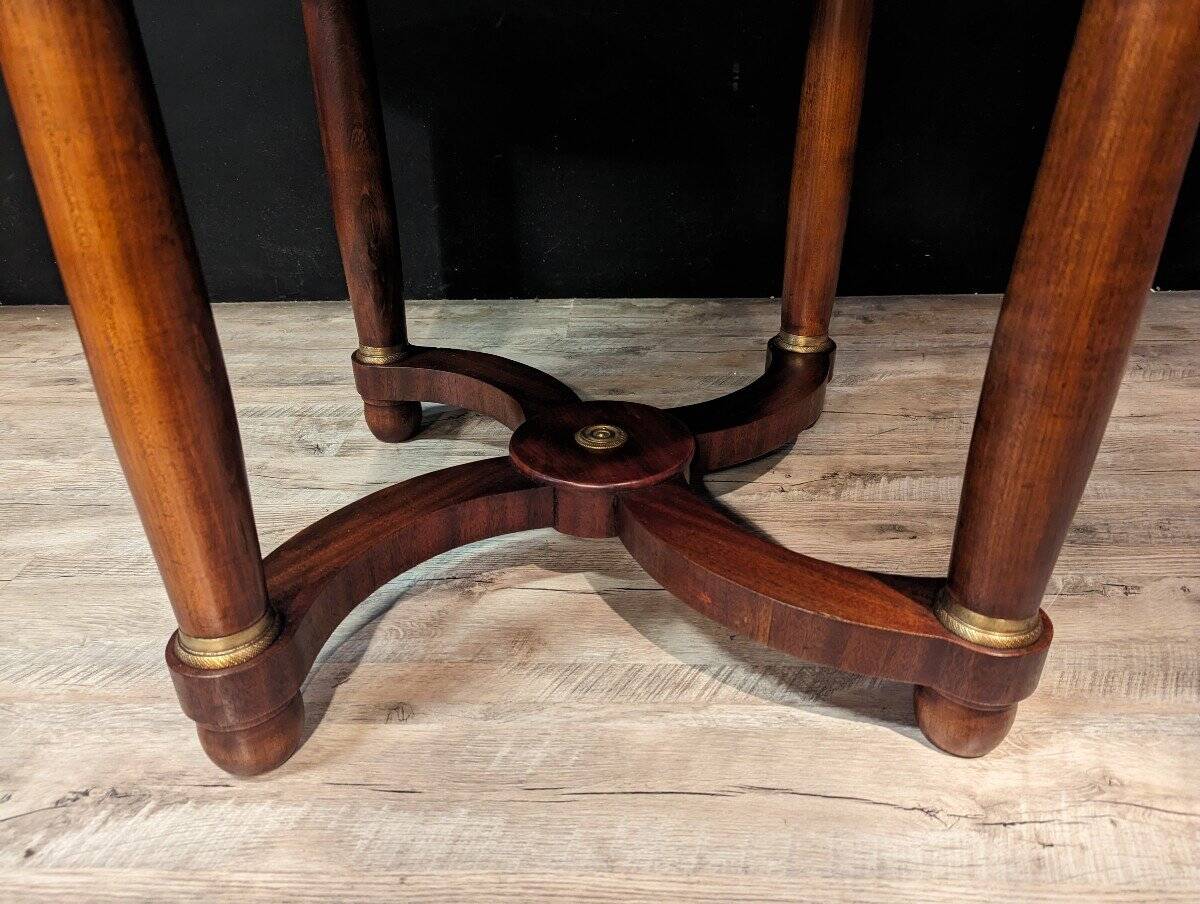 Empire-style mahogany gueridon