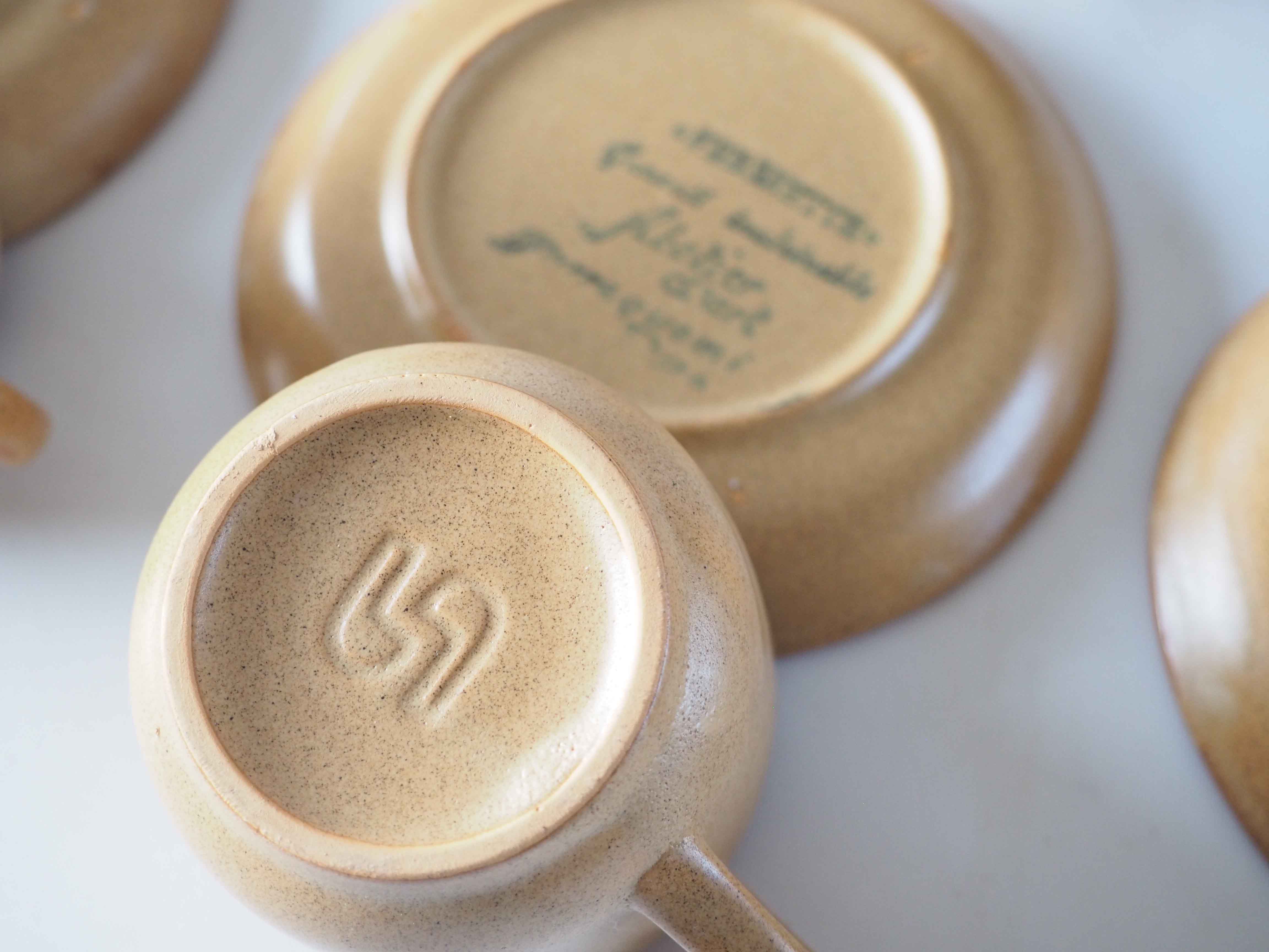 Service de 6 tasses en grès