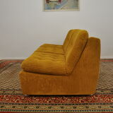 Corduroy modular sofa, 1970s, set of 6
