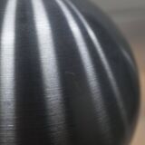 Pair of functional 70's aluminum ball pendants